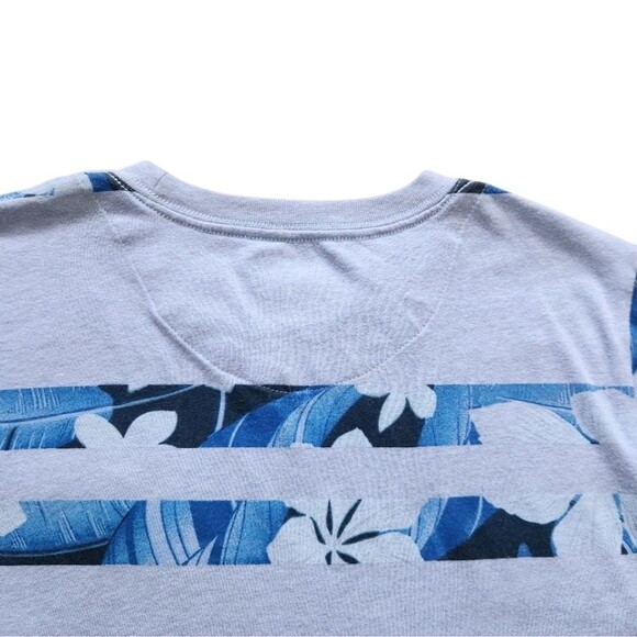 Hurley Youth Boys T Shirt Light Blue Tropical Palm Chest Pocket Large (12 -13 Y) - Picture 5 of 8